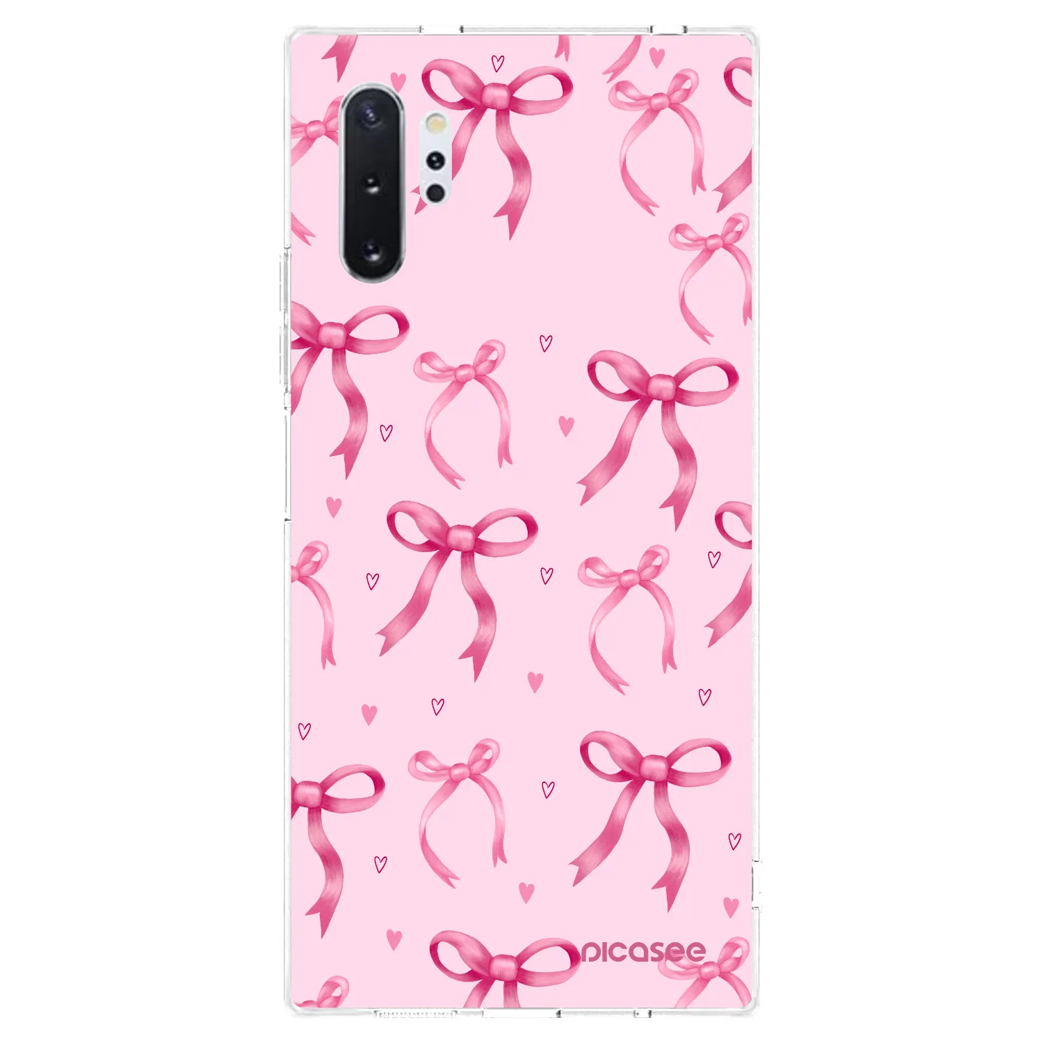 Picasee silikonowe przeźroczyste etui na Samsung Galaxy Note 10+ N975F - Bow Aesthetic