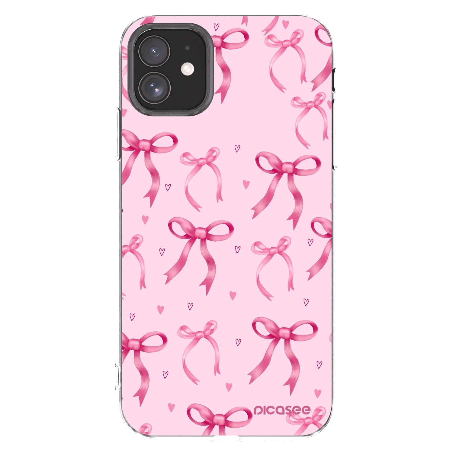 Picasee silikonowe przeźroczyste etui na Apple iPhone 11 - Bow Aesthetic
