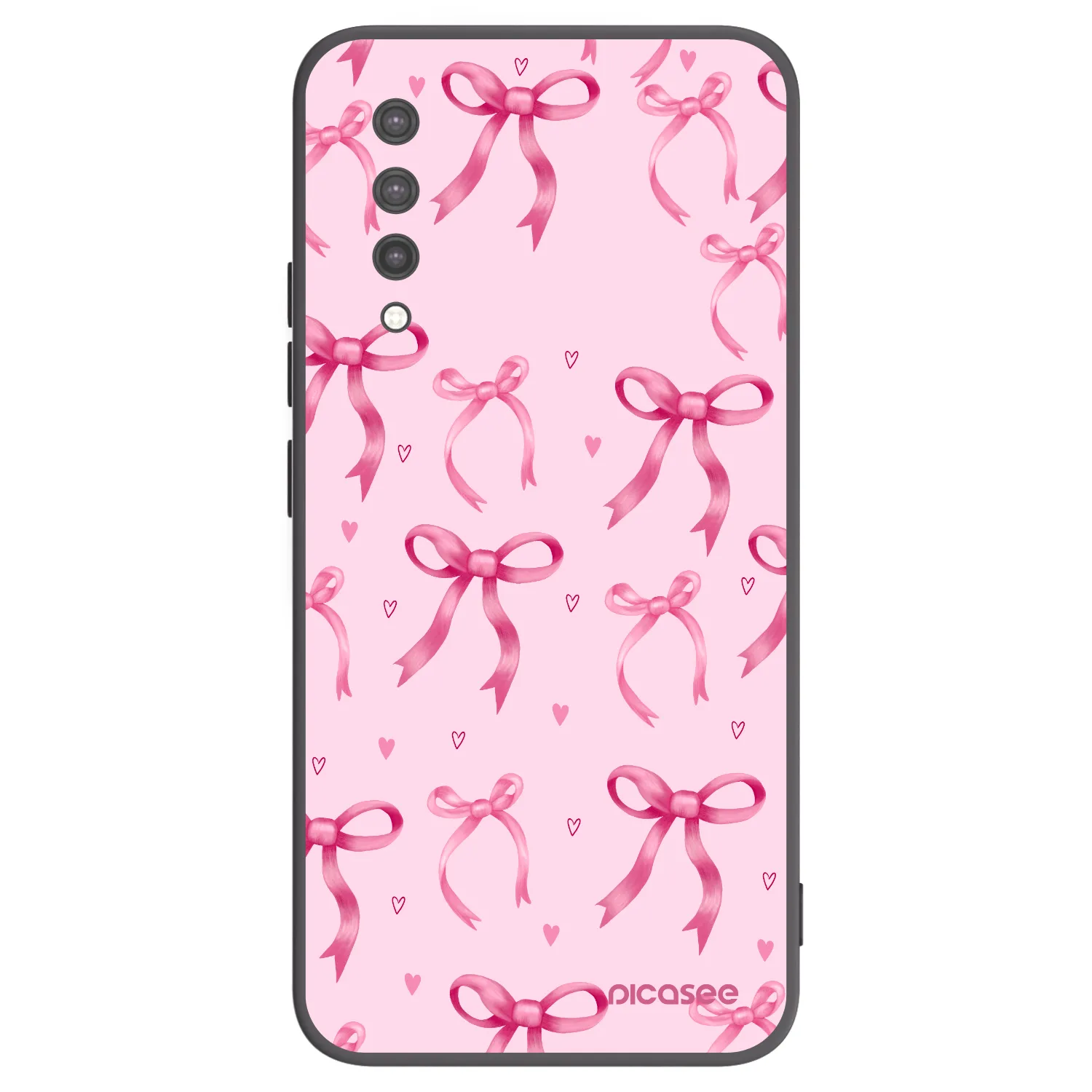 Picasee silikonowe czarne etui na Xiaomi Mi 9 Lite - Bow Aesthetic
