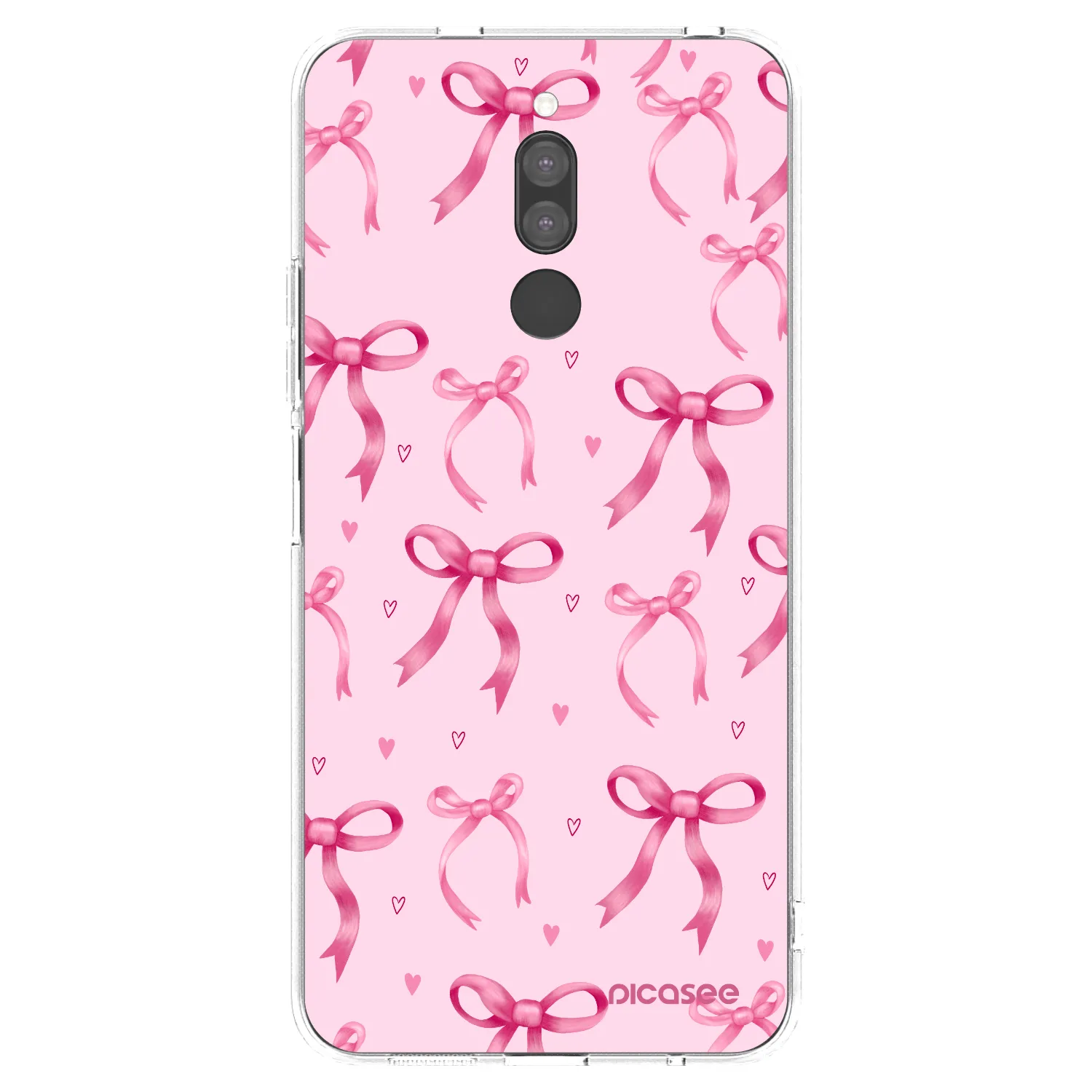Picasee silikonowe przeźroczyste etui na Xiaomi Redmi 8 - Bow Aesthetic