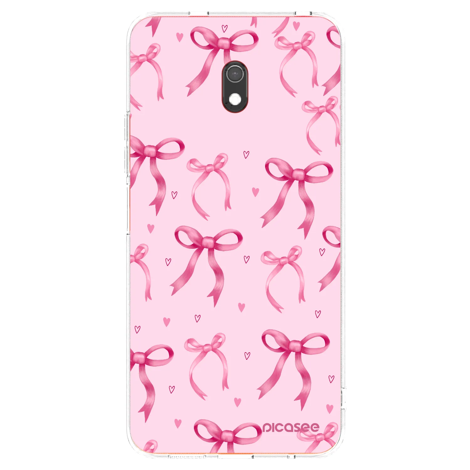 Picasee silikonowe przeźroczyste etui na Xiaomi Redmi 8A - Bow Aesthetic