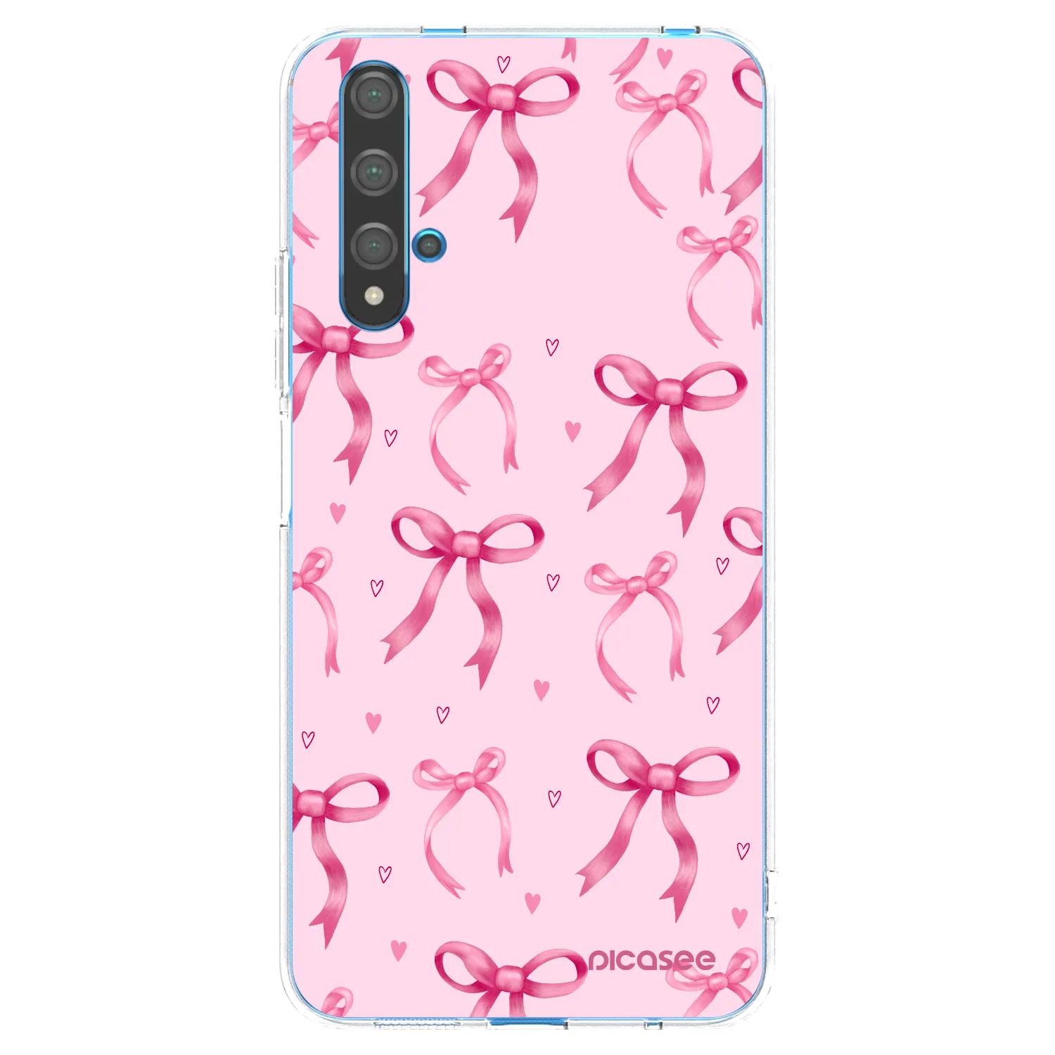 Picasee silikonowe przeźroczyste etui na Huawei Nova 5T - Bow Aesthetic