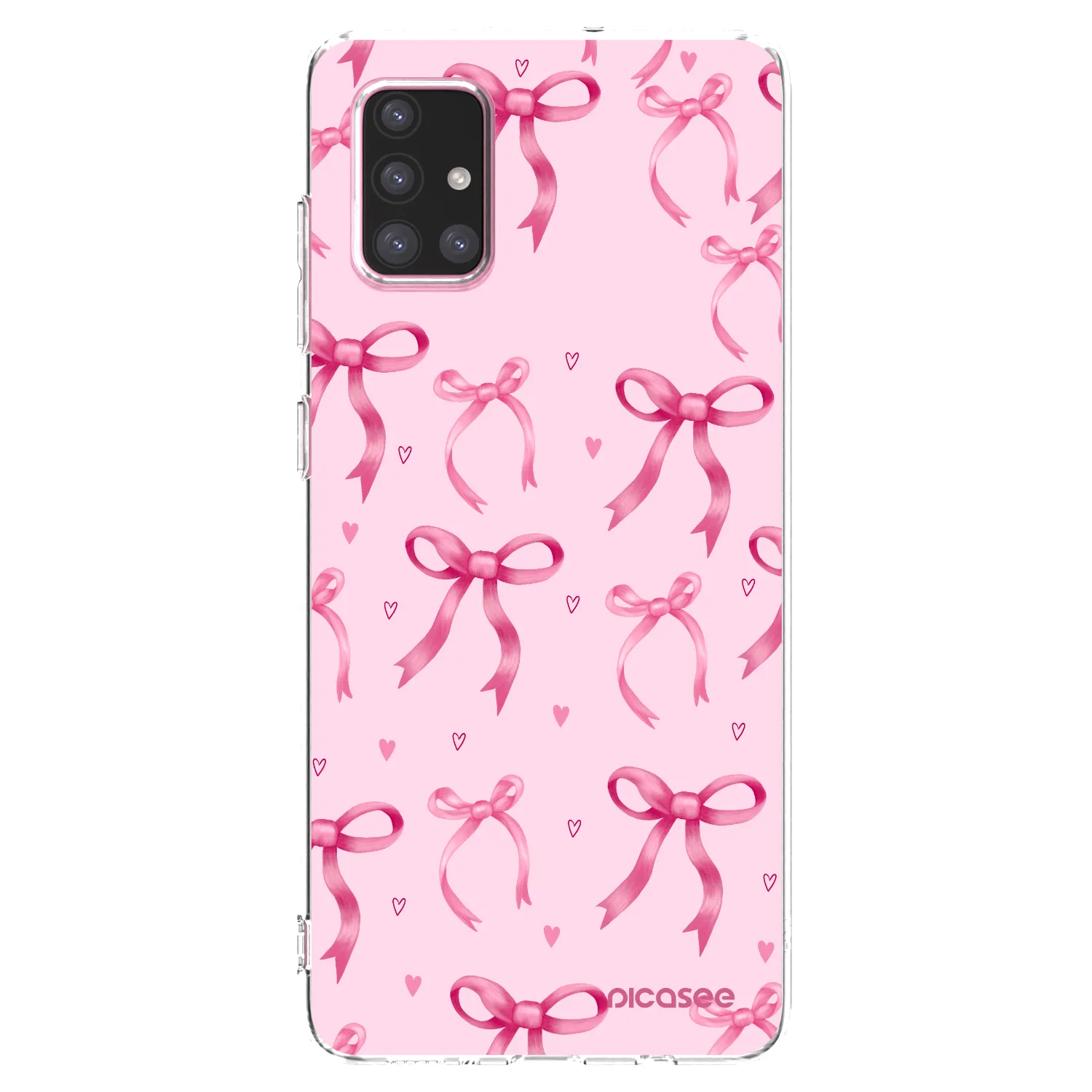 Picasee silikonowe przeźroczyste etui na Samsung Galaxy A71 A715F - Bow Aesthetic