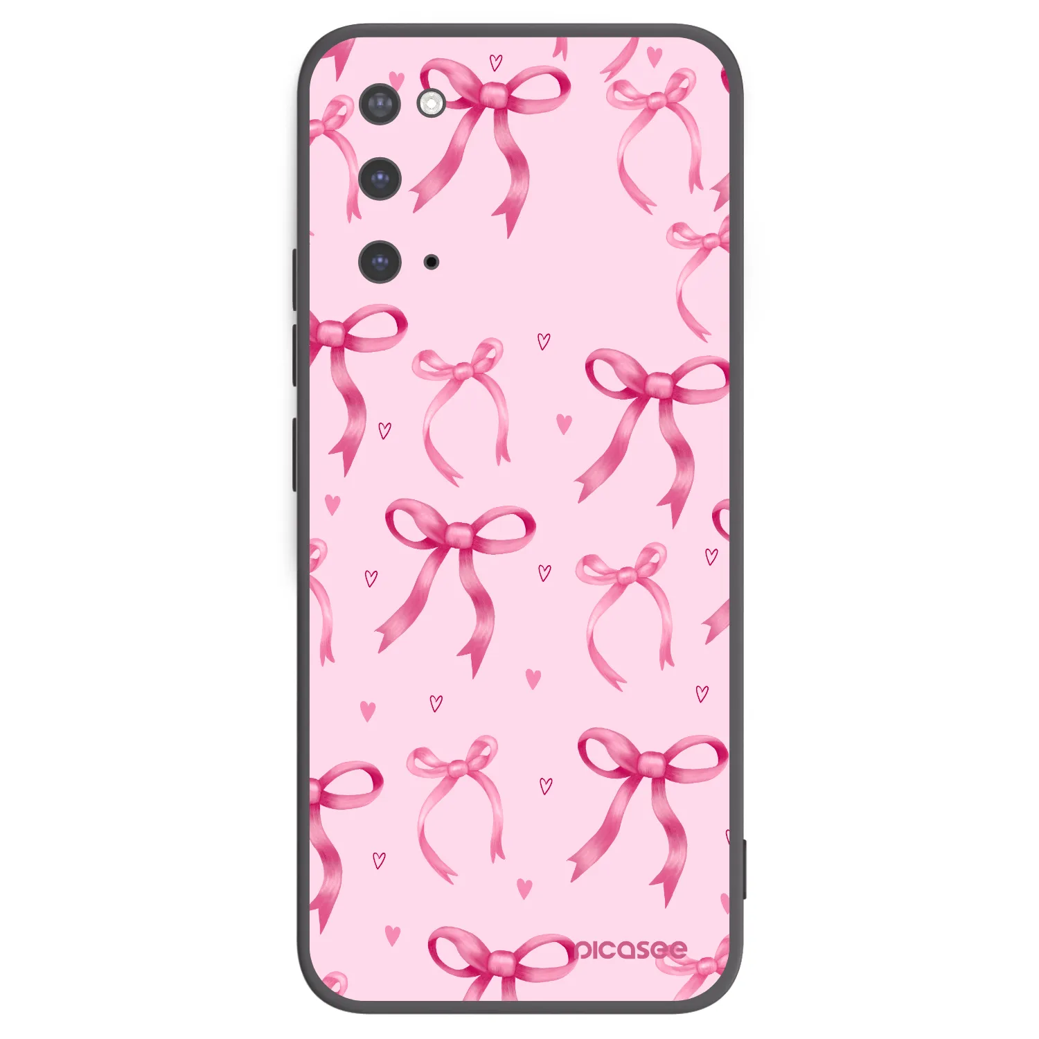 Picasee silikonowe czarne etui na Samsung Galaxy S20 G980F - Bow Aesthetic