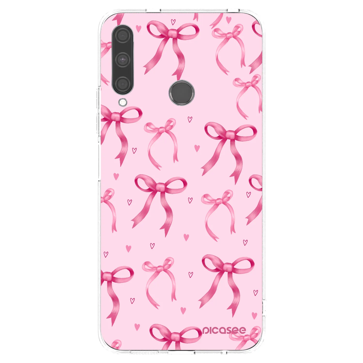 Picasee silikonowe przeźroczyste etui na Huawei P40 Lite E - Bow Aesthetic