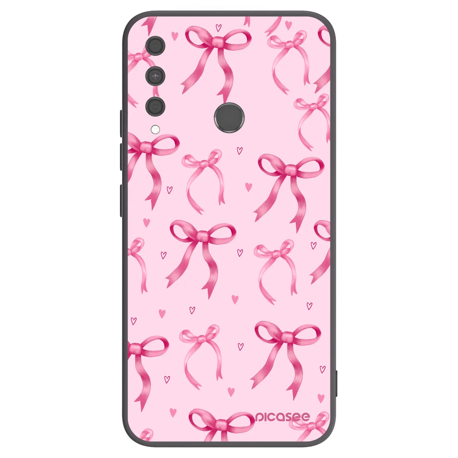 Picasee silikonowe czarne etui na Huawei P40 Lite E - Bow Aesthetic