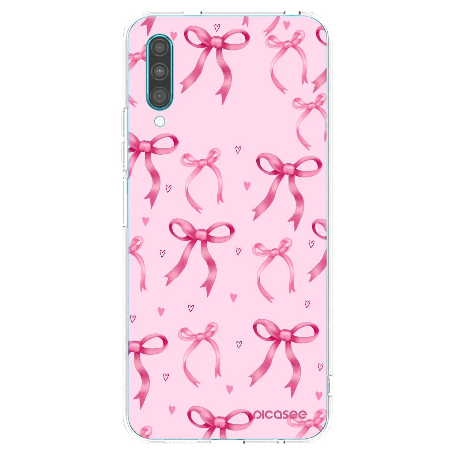 Picasee silikonowe przeźroczyste etui na Samsung Galaxy A30s A307F - Bow Aesthetic