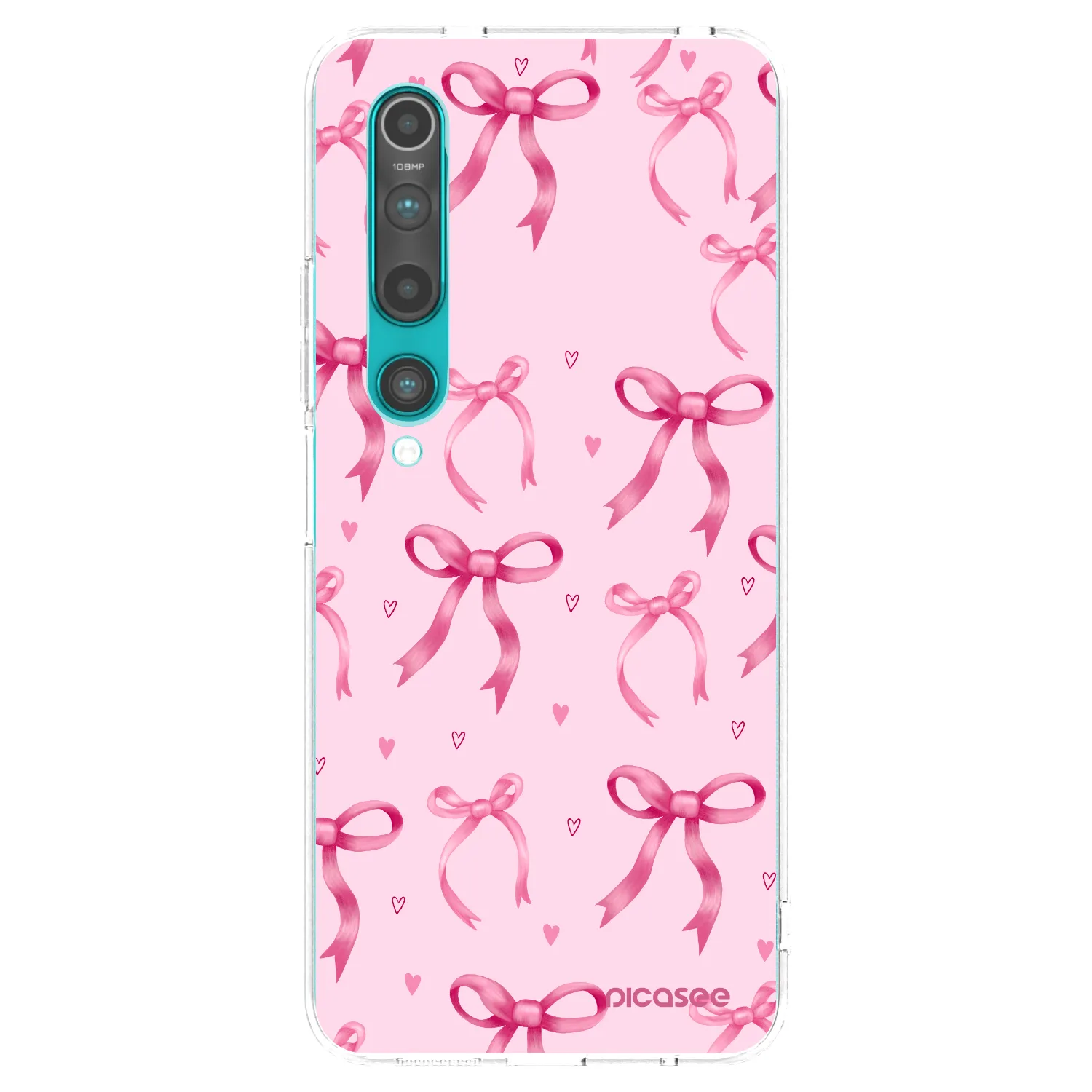 Picasee silikonowe przeźroczyste etui na Xiaomi Mi 10 - Bow Aesthetic