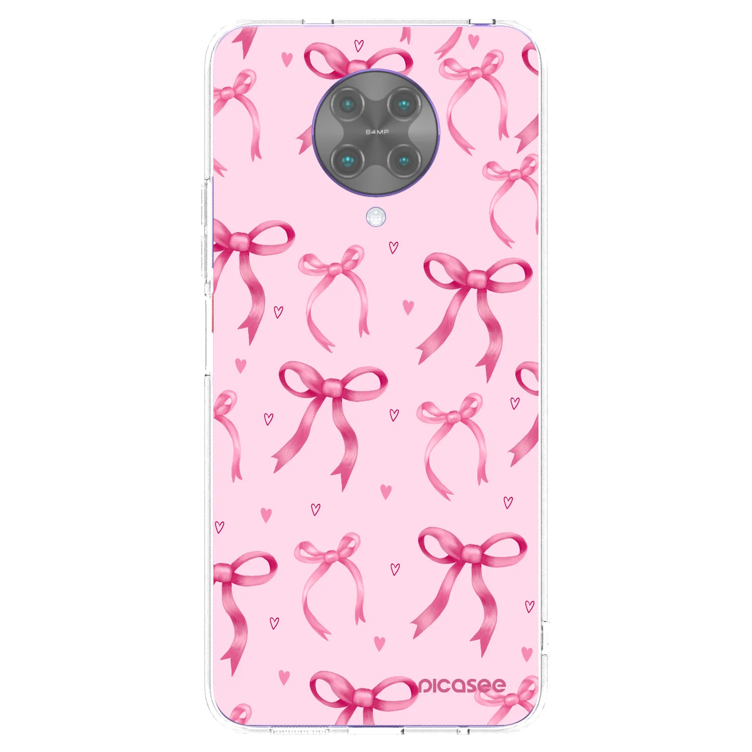 Picasee silikonowe przeźroczyste etui na Xiaomi Poco F2 Pro - Bow Aesthetic
