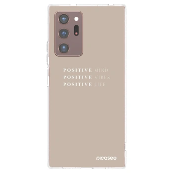 Picasee silikonowe przeźroczyste etui na Samsung Galaxy Note 20 Ultra - Positive Vibes