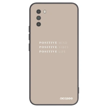 Picasee silikonowe czarne etui na Xiaomi Poco M3 - Positive Vibes