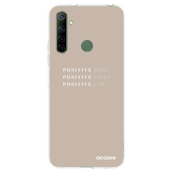 Picasee silikonowe przeźroczyste etui na Realme 6i - Positive Vibes