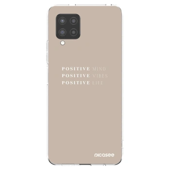Picasee silikonowe przeźroczyste etui na Samsung Galaxy A42 A426B - Positive Vibes