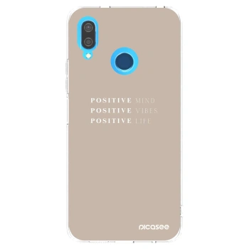 Picasee silikonowe przeźroczyste etui na Huawei P20 Lite - Positive Vibes