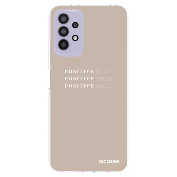Picasee silikonowe przeźroczyste etui na Samsung Galaxy A32 4G SM-A325F - Positive Vibes