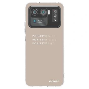 Picasee silikonowe przeźroczyste etui na Xiaomi Mi 11 Ultra - Positive Vibes