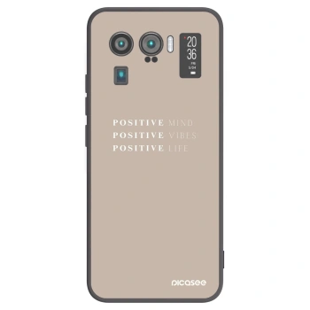 Picasee silikonowe czarne etui na Xiaomi Mi 11 Ultra - Positive Vibes