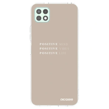 Picasee silikonowe przeźroczyste etui na Samsung Galaxy A22 A226B 5G - Positive Vibes