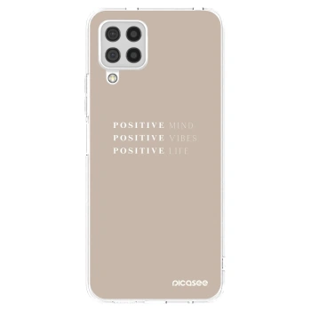 Picasee silikonowe przeźroczyste etui na Samsung Galaxy A22 A225F 4G - Positive Vibes