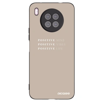Picasee silikonowe czarne etui na Huawei Nova 8i - Positive Vibes