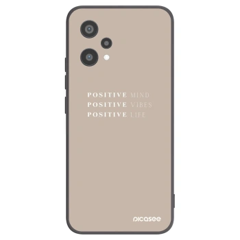 Picasee silikonowe czarne etui na Realme 9 Pro 5G - Positive Vibes