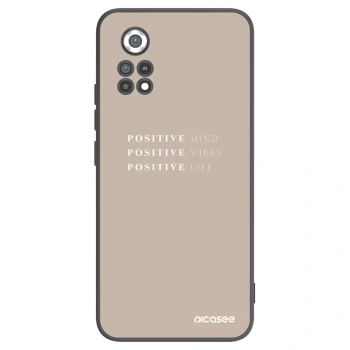 Picasee silikonowe czarne etui na Xiaomi Poco X4 Pro 5G - Positive Vibes