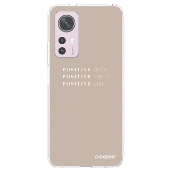 Picasee silikonowe przeźroczyste etui na Xiaomi 12 - Positive Vibes