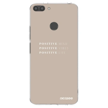 Picasee silikonowe przeźroczyste etui na Huawei P Smart - Positive Vibes