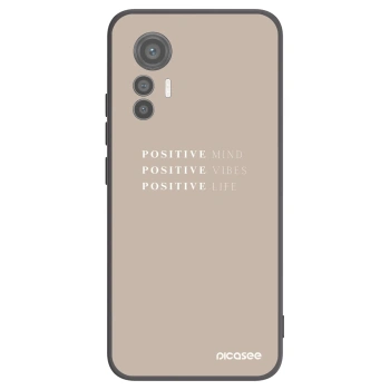 Picasee silikonowe czarne etui na Xiaomi 12 Lite - Positive Vibes
