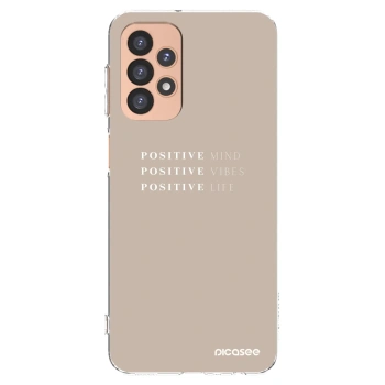 Picasee silikonowe przeźroczyste etui na Samsung Galaxy A23 A236B 5G - Positive Vibes
