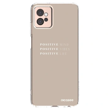 Picasee silikonowe przeźroczyste etui na Motorola Moto G32 - Positive Vibes