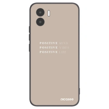 Picasee silikonowe czarne etui na Xiaomi Redmi A1 - Positive Vibes