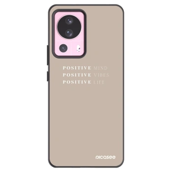 Picasee silikonowe czarne etui na Xiaomi 13 Lite - Positive Vibes
