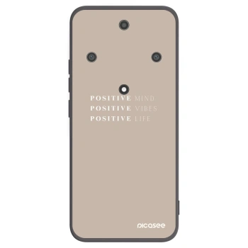 Picasee silikonowe czarne etui na Honor Magic5 Lite 5G - Positive Vibes