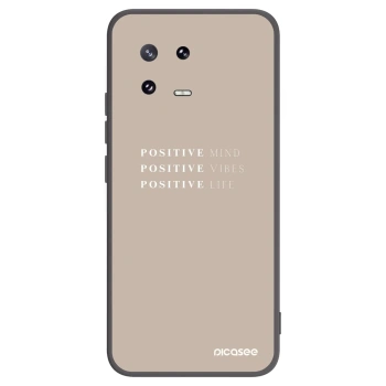 Picasee silikonowe czarne etui na Xiaomi 13 Pro - Positive Vibes