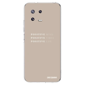 Picasee silikonowe przeźroczyste etui na Xiaomi 13 Pro - Positive Vibes