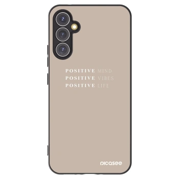 Picasee silikonowe czarne etui na Samsung Galaxy A34 5G A346B - Positive Vibes