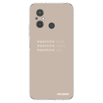 Picasee silikonowe przeźroczyste etui na Xiaomi Redmi 12C - Positive Vibes