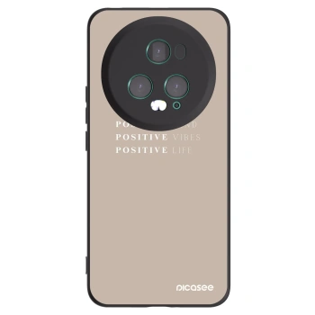 Picasee silikonowe czarne etui na Honor Magic5 Pro - Positive Vibes