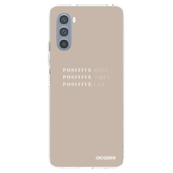 Picasee silikonowe przeźroczyste etui na Motorola Moto G62 - Positive Vibes
