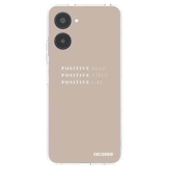 Picasee silikonowe przeźroczyste etui na Realme 10 4G - Positive Vibes