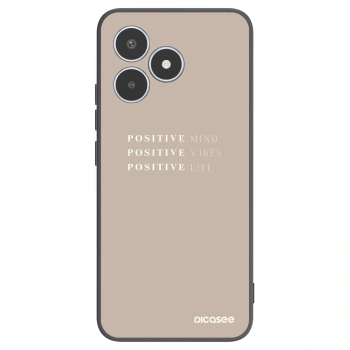 Picasee silikonowe czarne etui na Realme C53 - Positive Vibes