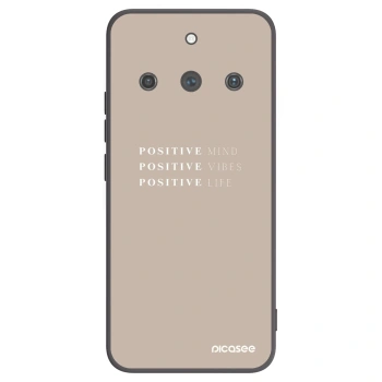 Picasee silikonowe czarne etui na Realme 11 Pro+ - Positive Vibes