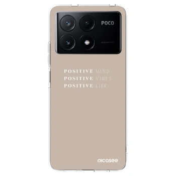 Picasee silikonowe przeźroczyste etui na Xiaomi Poco X6 Pro - Positive Vibes