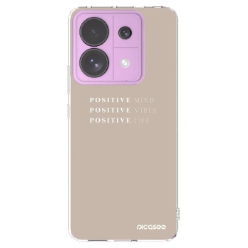 Picasee silikonowe przeźroczyste etui na Xiaomi Redmi Note 13 Pro 5G - Positive Vibes