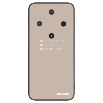 Picasee silikonowe czarne etui na Honor Magic6 Lite 5G - Positive Vibes