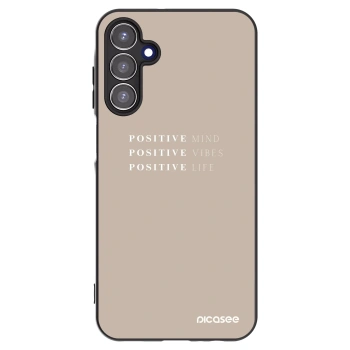 Picasee silikonowe czarne etui na Samsung Galaxy A15 A155F 4G - Positive Vibes