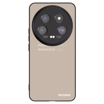 Picasee silikonowe czarne etui na Xiaomi 14 Ultra - Positive Vibes