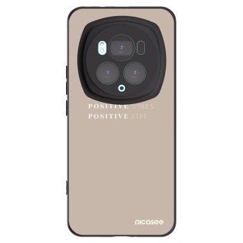 Picasee silikonowe czarne etui na Honor Magic6 Pro - Positive Vibes