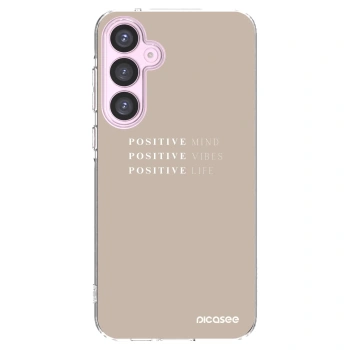 Picasee silikonowe przeźroczyste etui na Samsung Galaxy A55 5G A556B - Positive Vibes